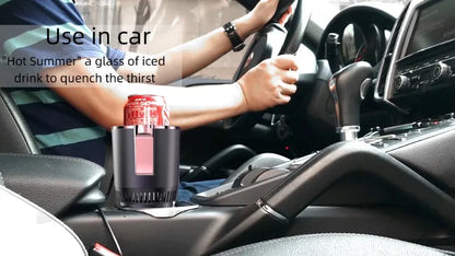 Smart Car 2-In-1 Hot And Cold Cup Drinks Holder